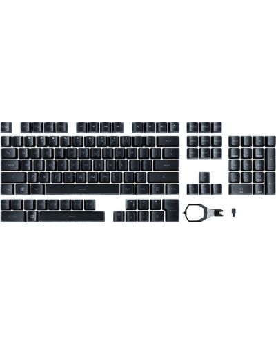 Капачки за клавиатура ASUS - ROG RX PBT Doubleshot, черни - 1