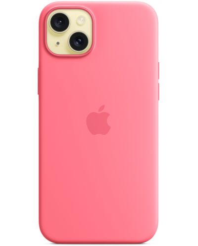 Калъф Apple - Silicone MagSafe, iPhone 15 Plus, розов - 2