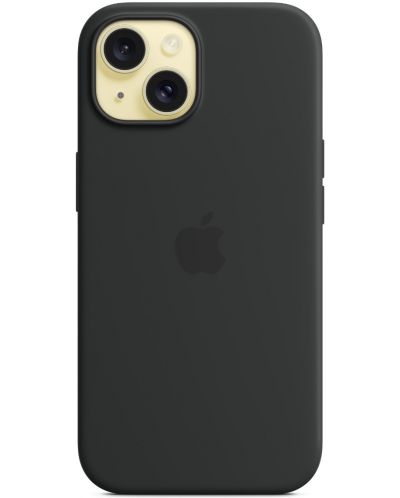 Калъф Apple - Silicone MagSafe, iPhone 15, черен - 5