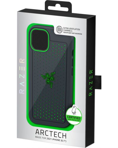 Калъф Razer - Arctech, iPhone 13 Pro, черен - 5