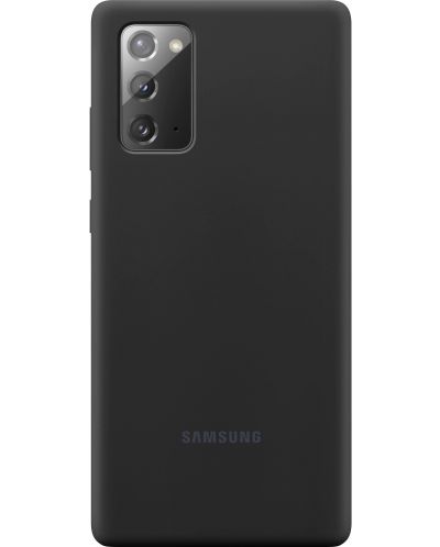Калъф Samsung - Silicone, Galaxy Note 20, черен - 1