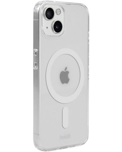 Калъф Holdit - MagSafe Case, iPhone 15/14/13, бял/прозрачен - 2