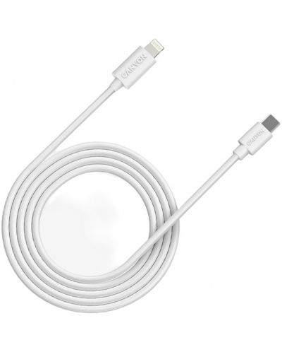 Кабел Canyon - CFI-12, USB-C/Lightning, 2 m, бял - 1