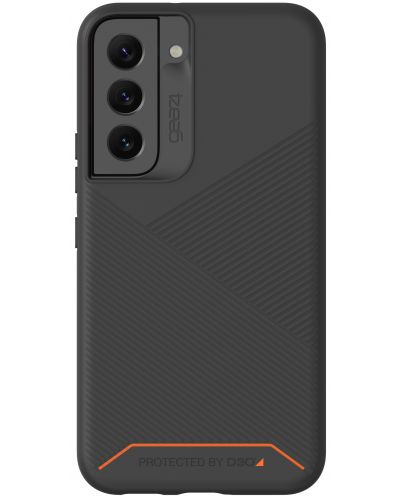 Калъф Gear4 - Denali, Galaxy S22, черен/оранжев - 1