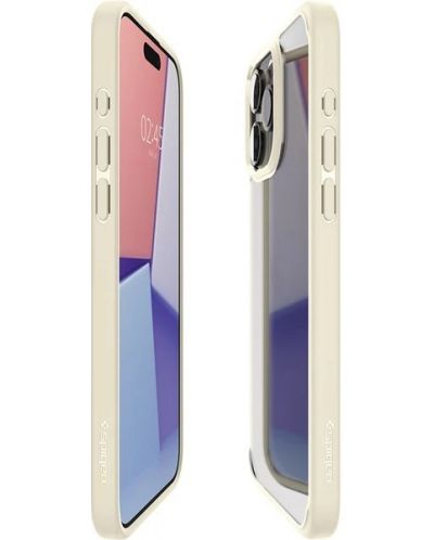 Калъф Spigen - Ultra Hybrid, iPhone 15 Pro Max, Sand Beige - 6