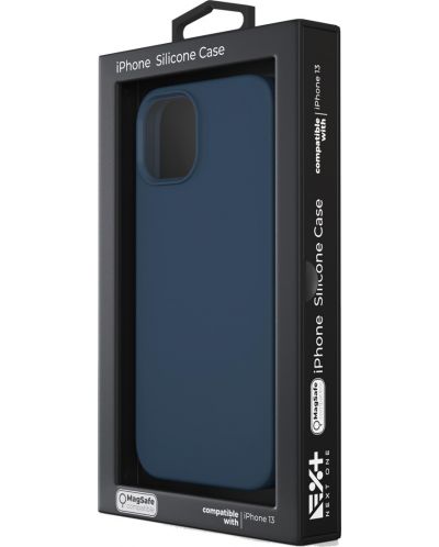 Калъф Next One - Silicon MagSafe, iPhone 13, син - 6