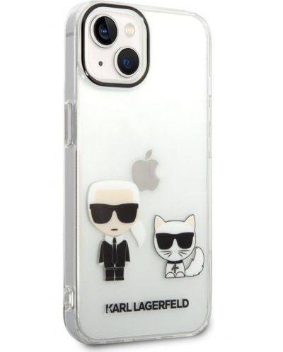 Калъф Karl Lagerfeld - Ikonik K and C, iPhone 14 Plus, прозрачен - 3