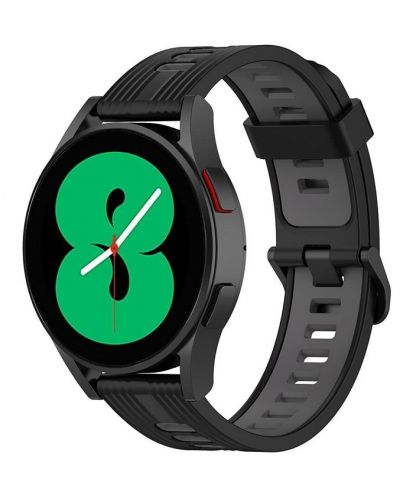 Каишка Techsuit - W002, Galaxy Watch/Huawei Watch, 20 mm, черна - 3