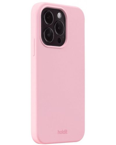 Калъф Holdit - Silicone, iPhone 15 Pro, розов - 2