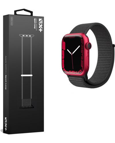 Каишка Next One - Sport Loop Nylon, Apple Watch, 42/44 mm, черна - 4