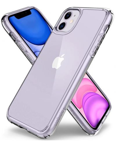Калъф Spigen - Ultra Hybrid, iPhone 11, прозрачен - 2
