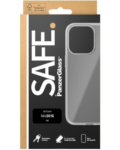 Калъф Safe - TPU, Nokia G42 5G, прозрачен - 3