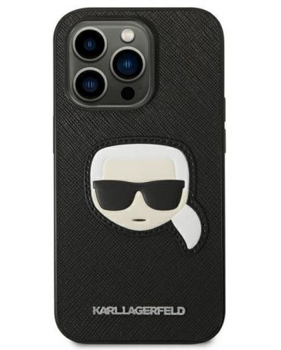 Калъф Karl Lagerfeld - Saffiano Karl Head, iPhone 14 Pro Max, черен - 1