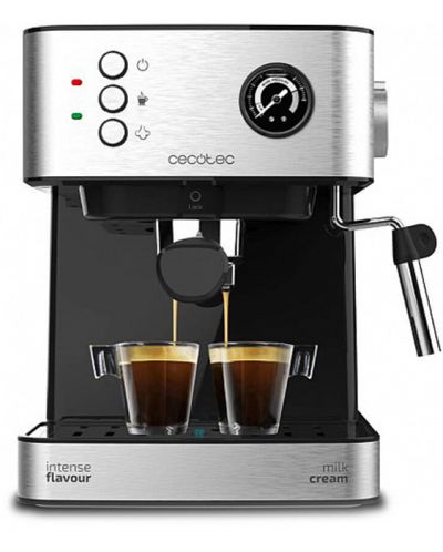 Кафемашина Cecotec - Espresso 20 Profetional, 20 бара, сребриста - 1