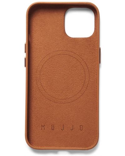 Калъф Mujjo - Full Leather MagSafe, iPhone 14, кафяв - 3