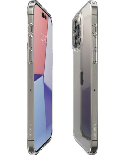 Калъф Spigen - Air Skin Hybrid, iPhone 14 Pro, прозрачен - 6