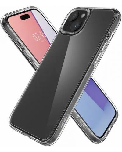 Калъф Spigen - Ultra Hybrid, iPhone 15 Plus, Frost Clear - 5