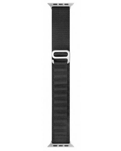 Каишка Techsuit - W037 Nylon, Apple Watch, 42/44/45/49 mm, черна - 2