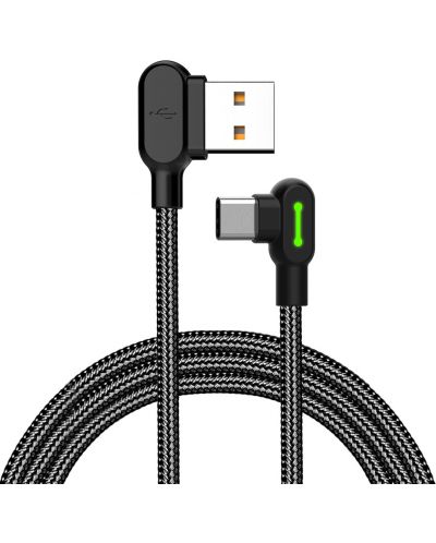 Кабел Xmart - Gaming, USB-A/USB-C, 1.2 m, чeрен - 1