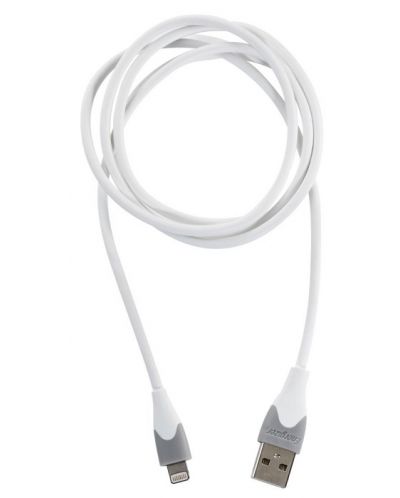 Кабел Energizer - C610LGWH, USB-A/Lightning, 1.2 m, бял/сив - 3