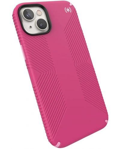 Калъф Speck - Presidio 2 Grip MagSafe, iPhone 14 Plus, розов - 2