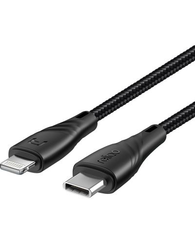 Кабел Xmart - MFi, Lightning/USB-C, 1.2m, черен - 2