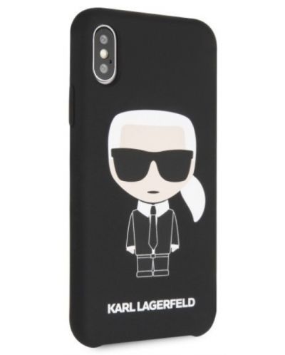 Калъф Karl Lagerfeld - Full Body Iconic, iPhone X/XS, черен - 2