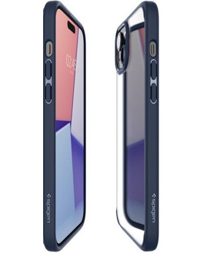 Калъф Spigen - Ultra Hybrid, iPhone 15, Navy Blue - 6