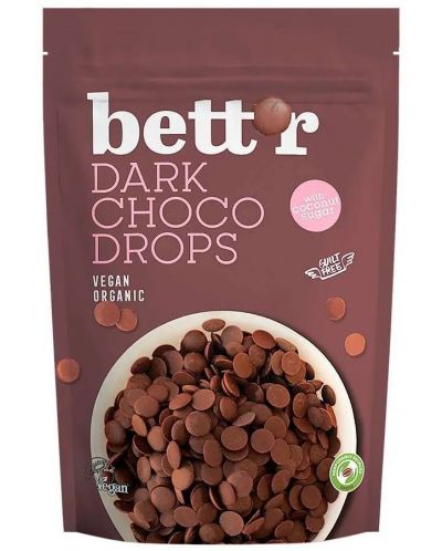 Капки черен шоколад, 200 g, Bett'r - 1