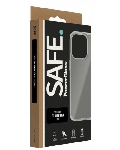 Калъф Safe - TCL 306 3/32GB, прозрачен - 2
