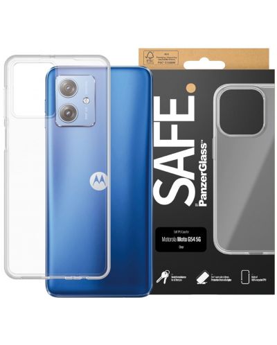 Калъф Safe - TPU, Motorola Moto G54 5G, прозрачен - 1