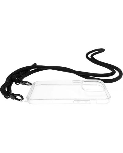 Калъф Mobile Origin - Lanyard, iPhone 14 Pro, Clear - 3