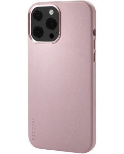 Калъф Decoded - Leather MagSafe, iPhone 13 Pro Max, розов - 2