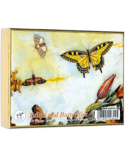 Карти за игра Piatnik - Tulips and Butterflies (2 тестета) - 1