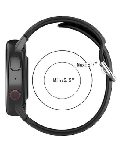 Каишка Techsuit - W004, Galaxy Watch/Huawei Watch, 20 mm, тъмносиня - 3