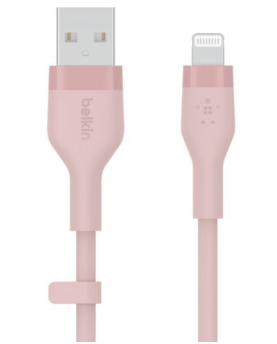 Кабел Belkin - Boost Charge, USB-A/Lightning, 1 m, розов - 1