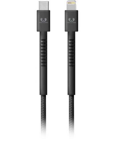 Кабел Fresh N Rebel - USB-C/Lightning, 1.5 m, тъмносив - 1