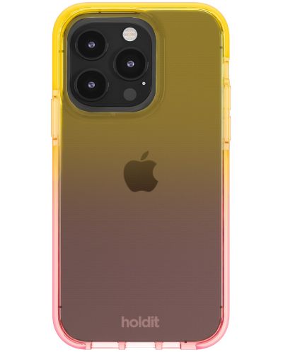 Калъф Holdit - SeeThru, iPhone 14 Pro, Bright Pink/Orange Juice - 4