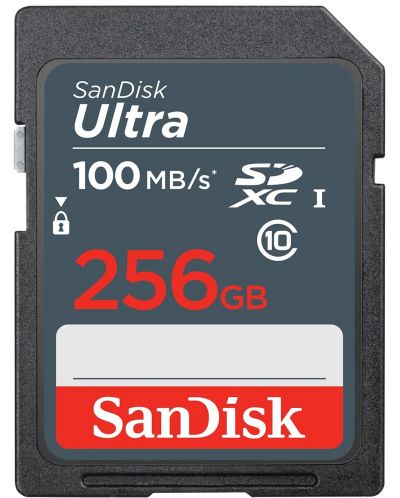 Карта памет SanDisk - Ultra, 256GB, SDXC, Class10 - 1