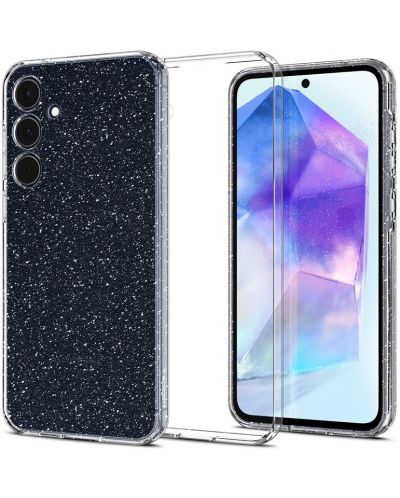 Калъф Spigen - Liquid Crystal Glitter, Galaxy A55, прозрачен - 1