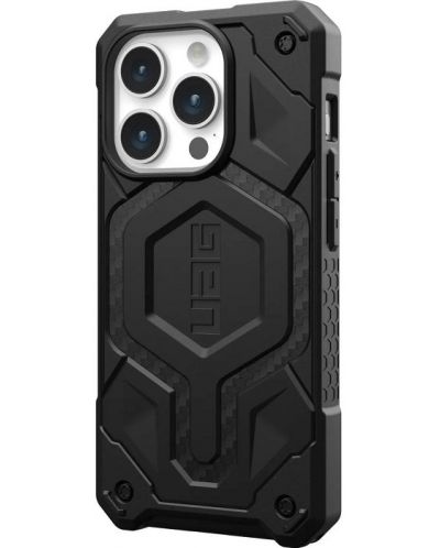 Калъф UAG - Monarch Pro MagSafe, iPhone 15 Pro, Carbon Fiber - 3