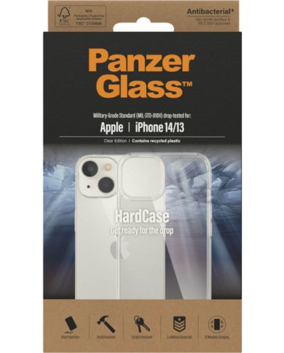 Калъф PanzerGlass - HardCase, iPhone 14/13, прозрачен - 3