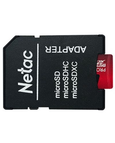 Карта памет Netac - 16 GB PRO A1, microSDHC, Class10 + адаптер - 3
