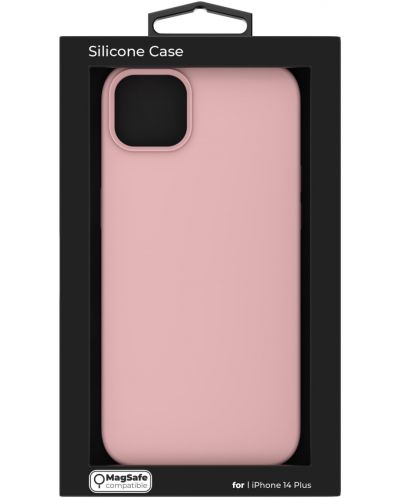 Калъф Next One - Silicon MagSafe, iPhone 14 Plus, розов - 9