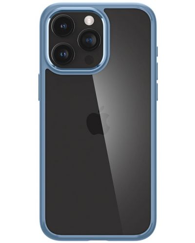 Калъф Spigen - Crystal Hybrid, iPhone 15 Pro Max, Sierra Blue - 6