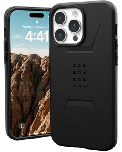 Калъф UAG - Civilian MagSafe, iPhone 15 Pro Max, черен - 3