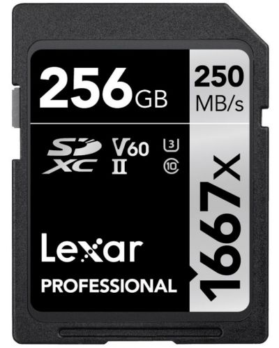 Карта памет Lexar - Professional, 256GB, SDXC, Class10 - 1