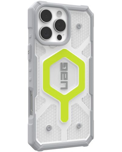 Калъф UAG - Pathfinder Clear MagSafe, iPhone 16 Pro Max, Active Neon - 3