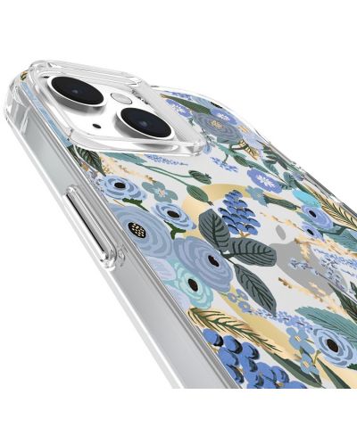 Калъф Case-Mate - Rifle Paper Garden Party Blue MagSafe, iPhone 15 - 6
