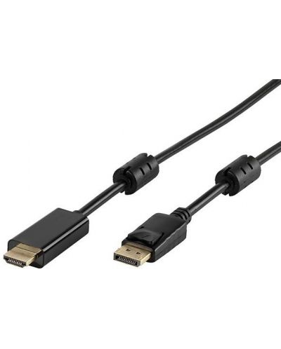 Кабел Vivanco - 45343, DisplayPort/HDMI, 1.8m, черен - 1